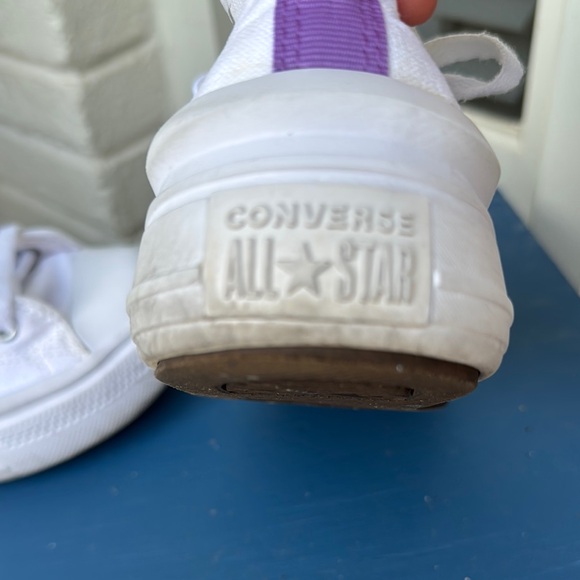 Converse White and Lavender High-Tops - Picture 10 of 13
